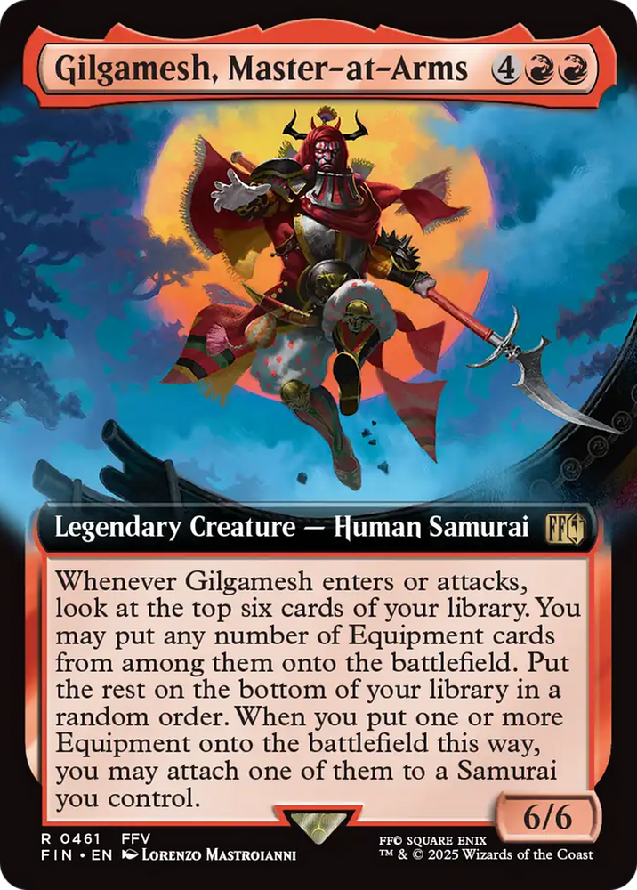 Gilgamesh, Master-at-Arms (Extended Art) [FINAL FANTASY] Magic: The Gathering
