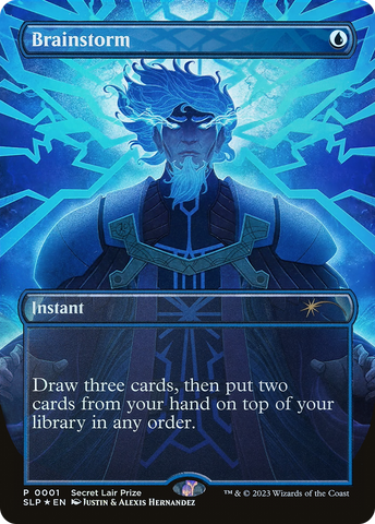 Brainstorm (Borderless) [Secret Lair Showdown] Magic: The Gathering