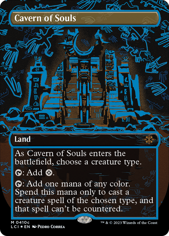 Cavern of Souls (0410c) (Borderless) [The Lost Caverns of Ixalan] Magic: The Gathering