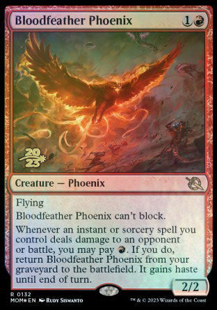 Bloodfeather Phoenix [March of the Machine Prerelease Promos] Magic: The Gathering