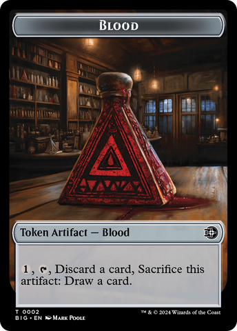 Blood Token [Outlaws of Thunder Junction: The Big Score Tokens] Magic: The Gathering