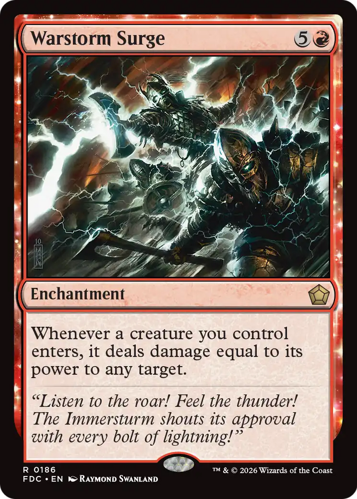 Warstorm Surge [Foundations Commander] Magic: The Gathering