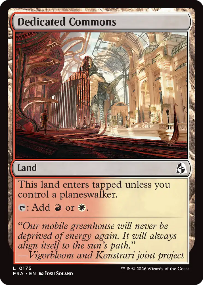 Dedicated Commons [Reality Fracture] Magic: The Gathering