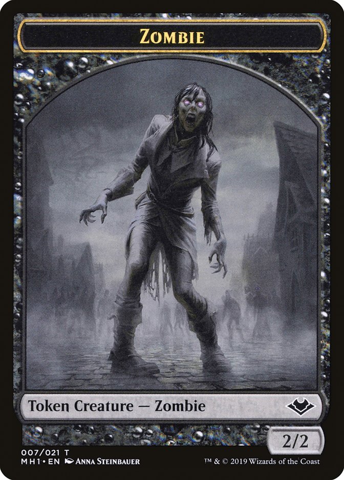 Angel (002) // Zombie (007) Double-Sided Token [Modern Horizons Tokens] Magic: The Gathering