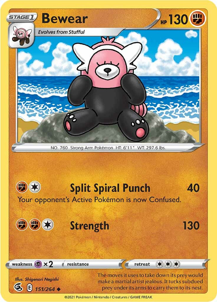 Bewear (151/264) [Sword & Shield: Fusion Strike] Pokémon