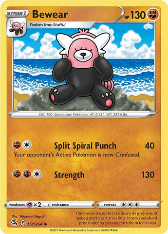 Bewear (151/264) [Sword & Shield: Fusion Strike] Pokémon