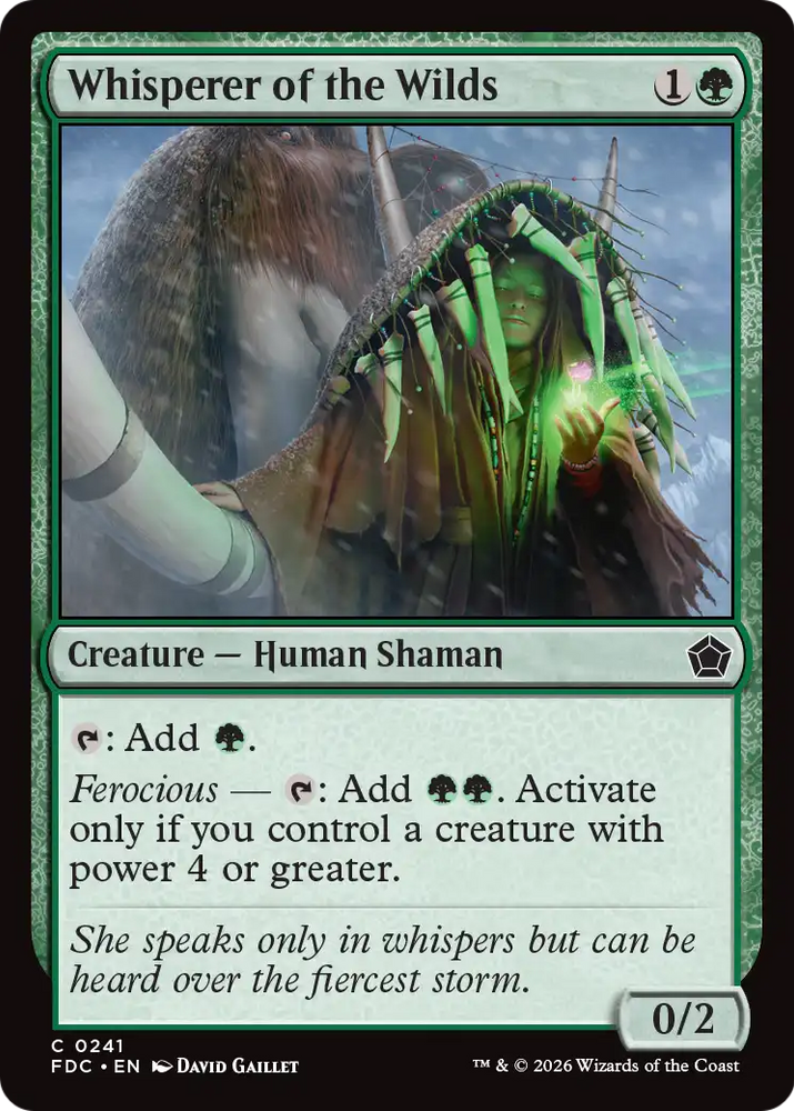 Whisperer of the Wilds [Foundations Commander] Magic: The Gathering