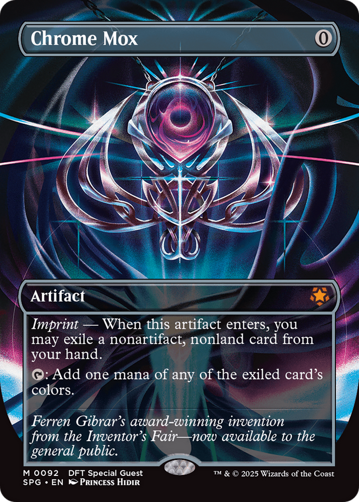 Chrome Mox (Borderless) [Aetherdrift Special Guests] Magic: The Gathering