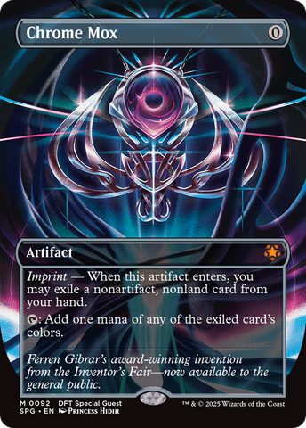 Chrome Mox (Borderless) [Aetherdrift Special Guests] Magic: The Gathering