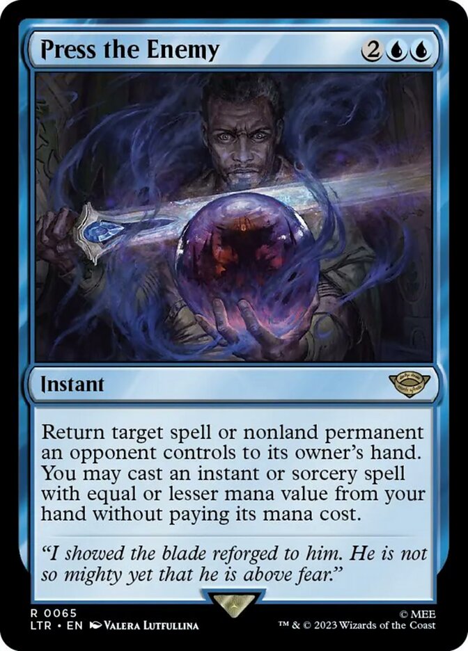 Press the Enemy [The Lord of the Rings: Tales of Middle-Earth] Magic: The Gathering