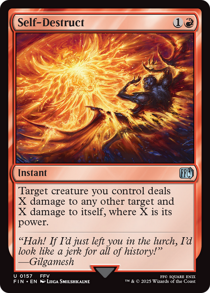 Self-Destruct [FINAL FANTASY] Magic: The Gathering