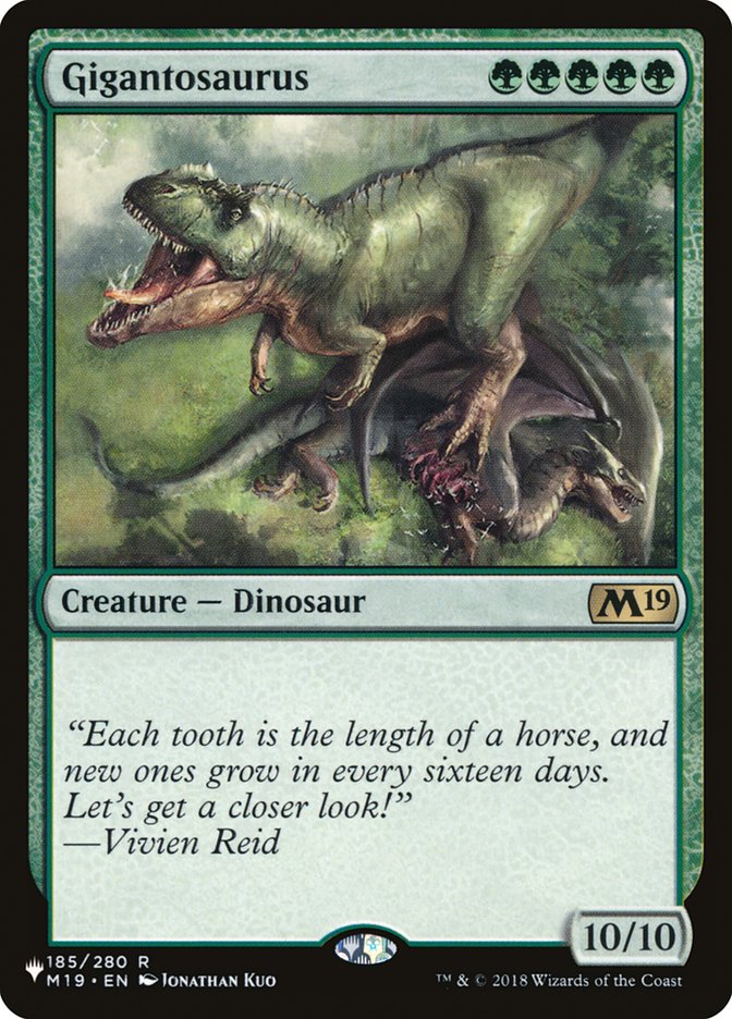 Gigantosaurus [The List] Magic: The Gathering