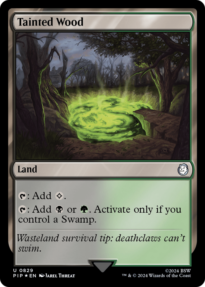 Tainted Wood (Surge Foil) [Fallout] Magic: The Gathering