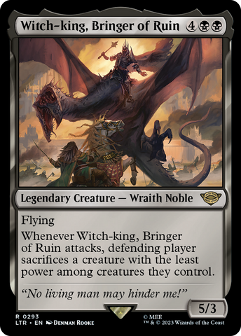 Witch-king, Bringer of Ruin [The Lord of the Rings: Tales of Middle-Earth] Magic: The Gathering
