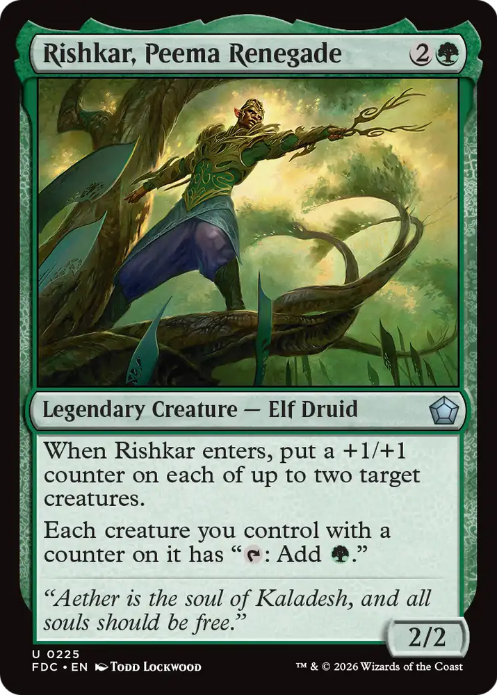 Rishkar, Peema Renegade [Foundations Commander] Magic: The Gathering