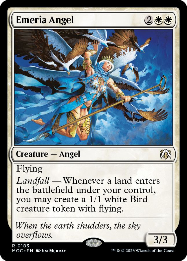 Emeria Angel [March of the Machine Commander] Magic: The Gathering