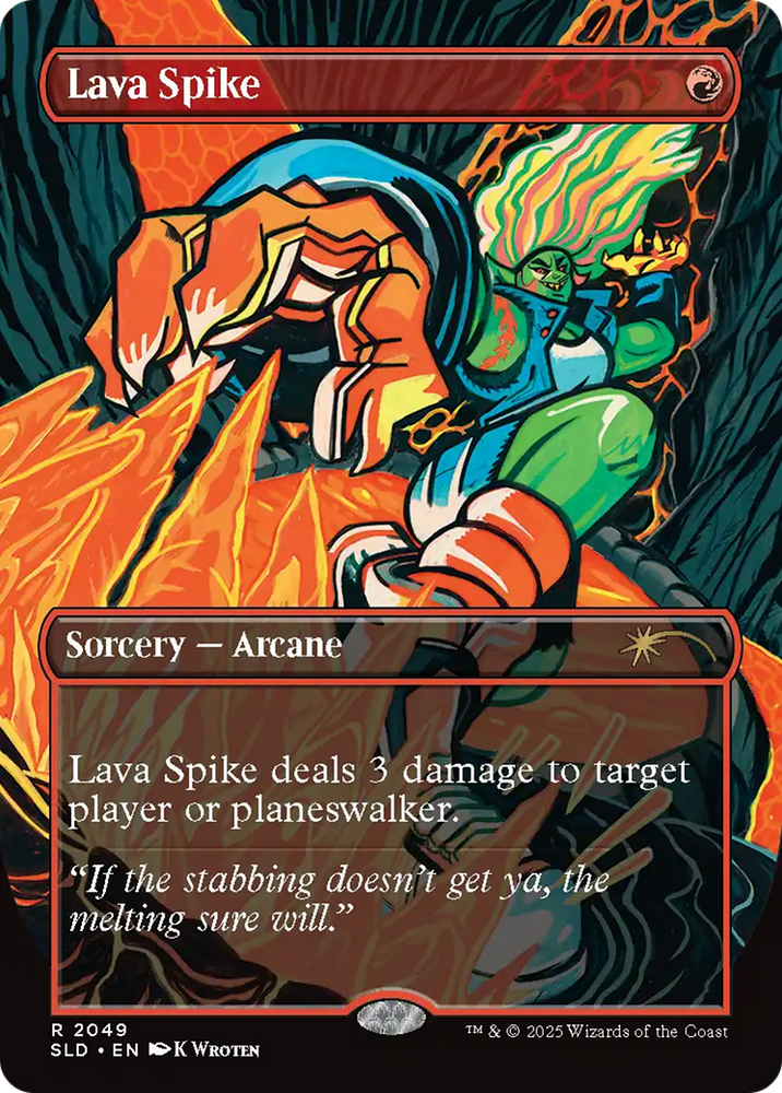 Lava Spike (2049) [Secret Lair Drop Series] Magic: The Gathering