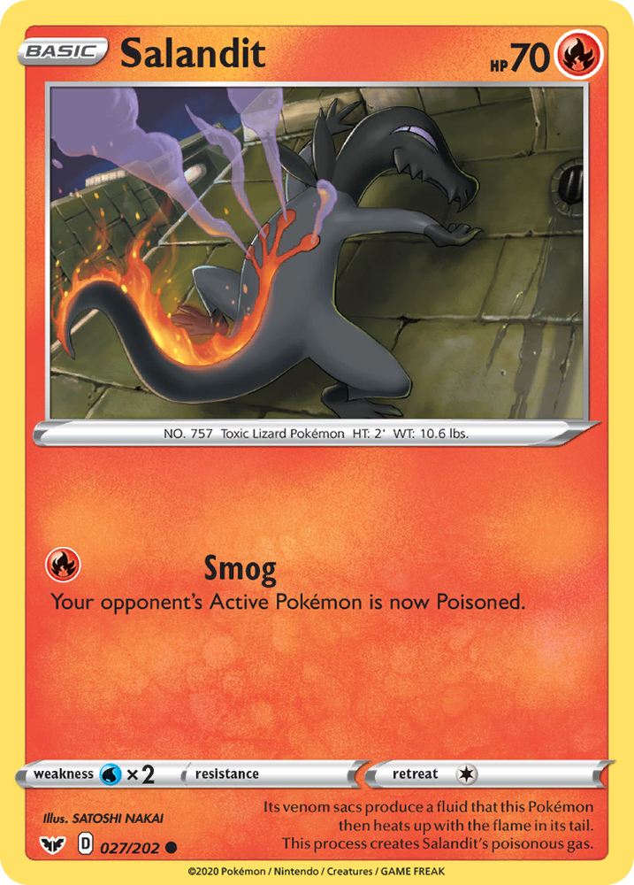 Salandit (027/202) [Sword & Shield: Base Set] Pokémon