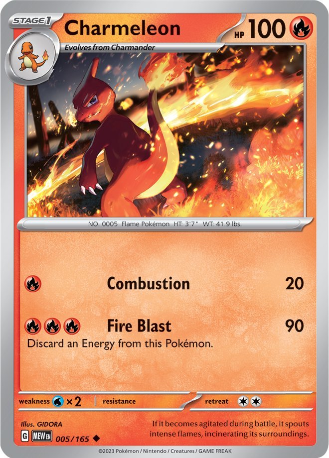 Charmeleon (005/165) [Scarlet & Violet 151] Pokémon