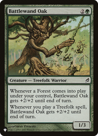 Battlewand Oak [The List] Magic: The Gathering