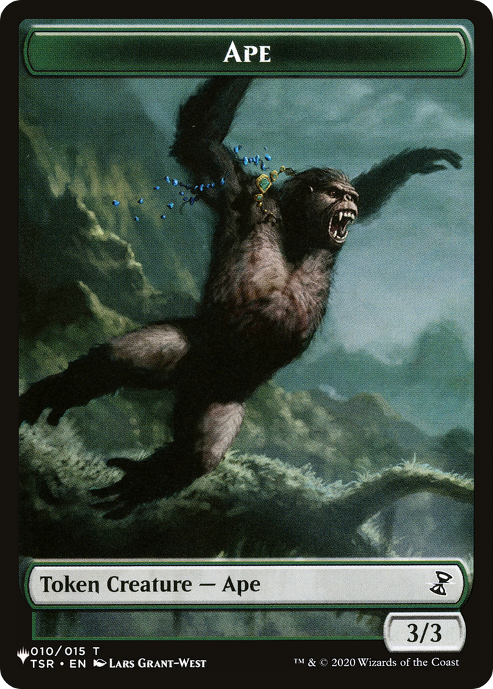 Saproling // Ape Double-Sided Token [The List] Magic: The Gathering