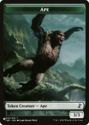 Saproling // Ape Double-Sided Token [The List] Magic: The Gathering
