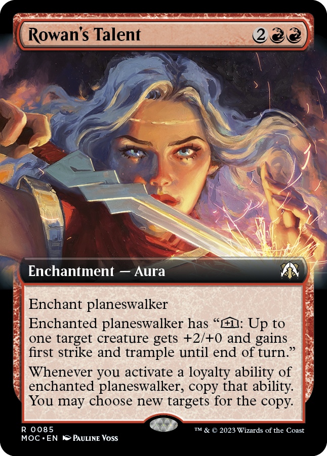 Rowan's Talent (Extended Art) [March of the Machine Commander] Magic: The Gathering