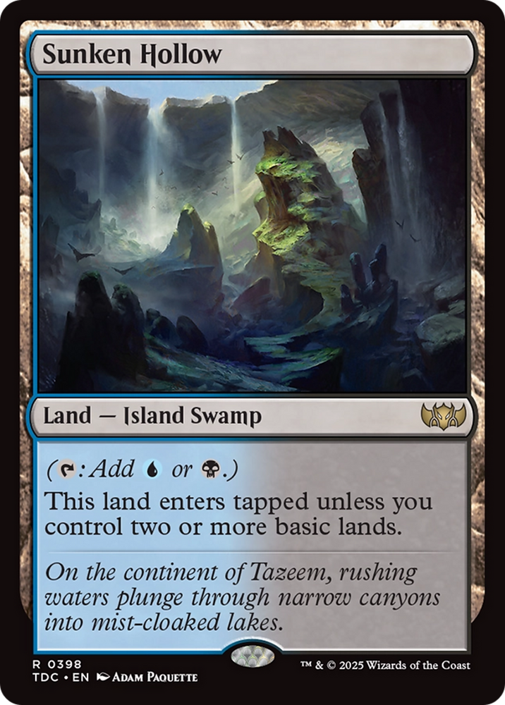 Sunken Hollow [Tarkir: Dragonstorm Commander] Magic: The Gathering