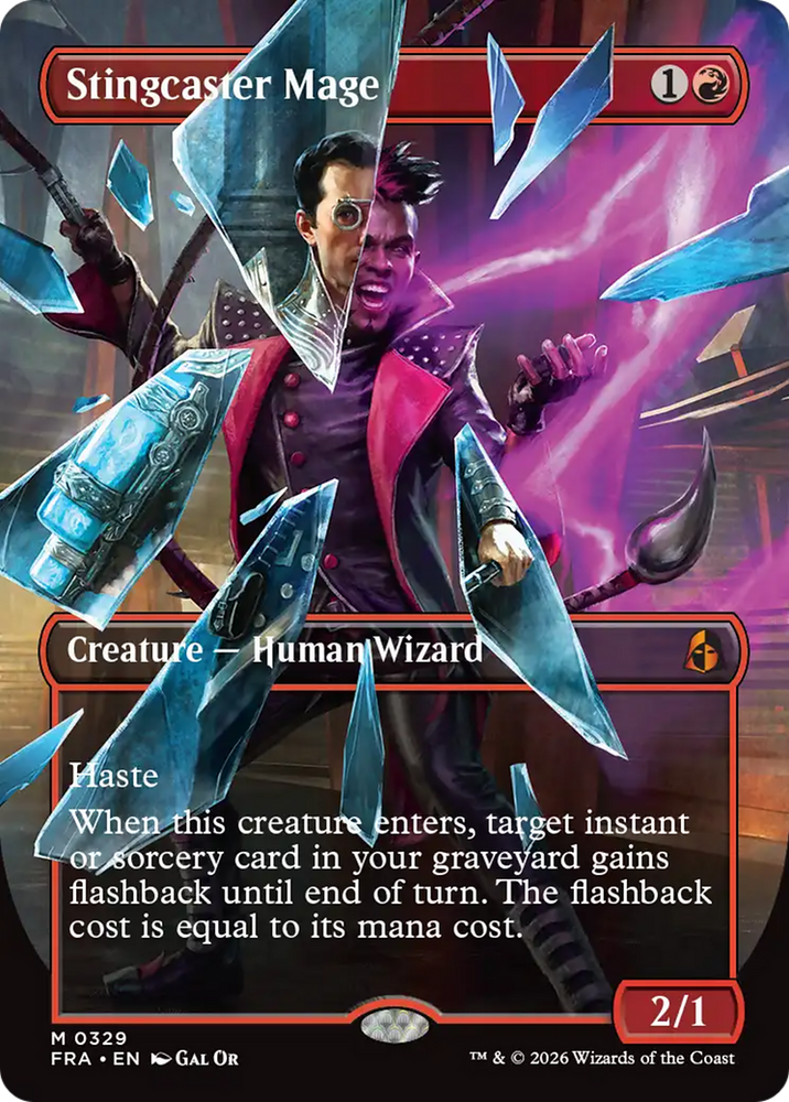 Stingcaster Mage (Borderless) [Reality Fracture] Magic: The Gathering