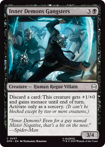 Inner Demons Gangsters [Marvel's Spider-Man] Magic: The Gathering