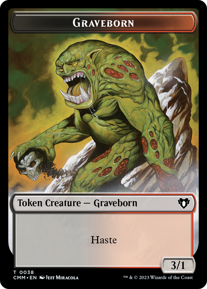 Thopter // Graveborn Double-Sided Token [Commander Masters Tokens] Magic: The Gathering