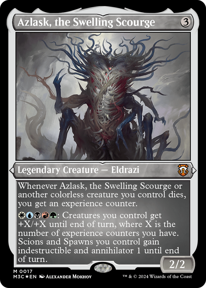 Azlask, the Swelling Scourge (Foil Etched) [Modern Horizons 3 Commander] Magic: The Gathering