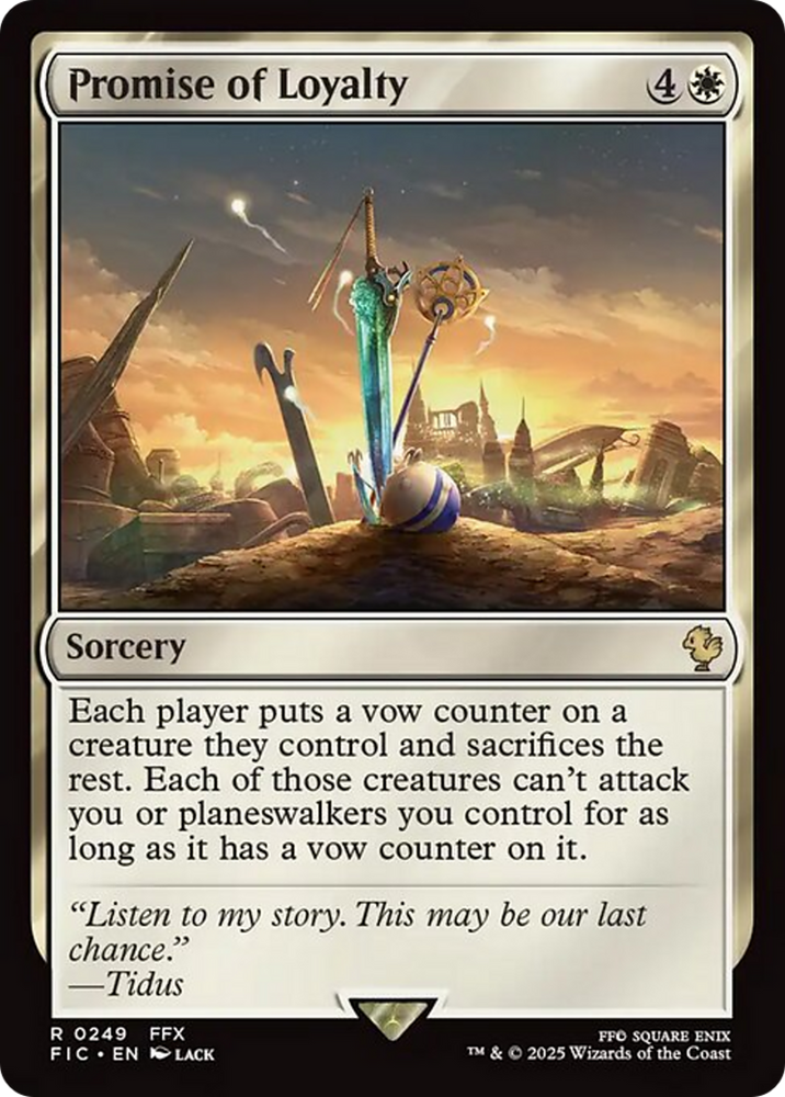 Promise of Loyalty [FINAL FANTASY Commander] Magic: The Gathering