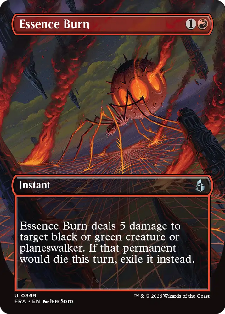 Essence Burn (Borderless) [Reality Fracture] Magic: The Gathering
