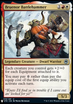 Bruenor Battlehammer [The List] Magic: The Gathering