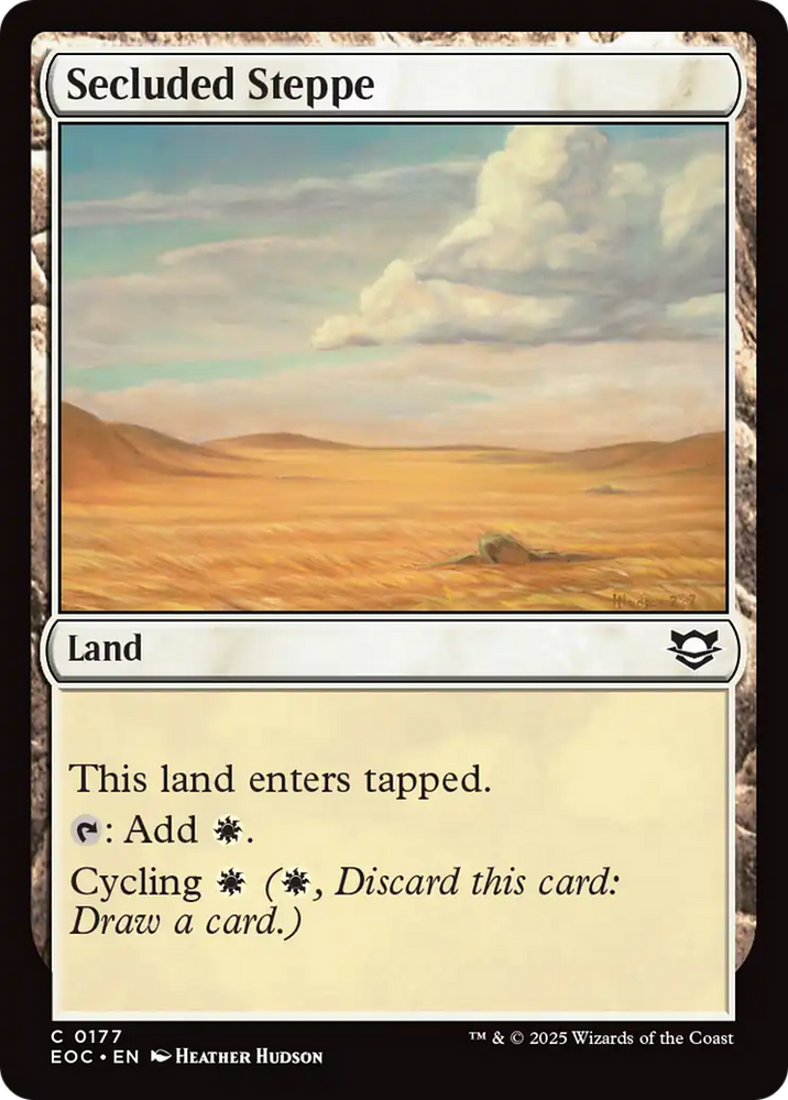 Secluded Steppe [Edge of Eternities Commander] Magic: The Gathering
