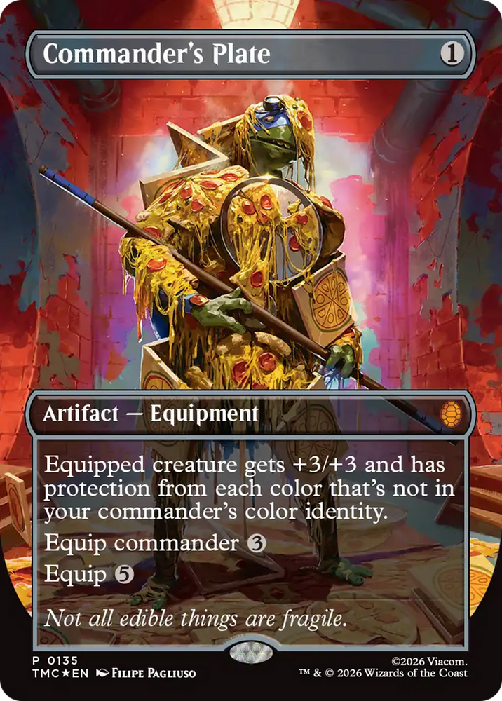 Commander's Plate (Borderless) [Teenage Mutant Ninja Turtles Commander] Magic: The Gathering