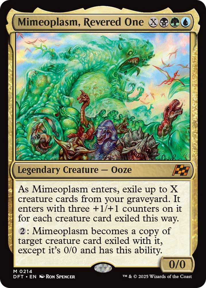 Mimeoplasm, Revered One [Aetherdrift] Magic: The Gathering