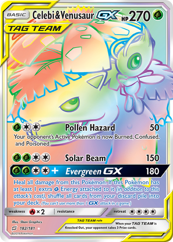 Celebi & Venusaur GX (182/181) [Sun & Moon: Team Up] Pokémon