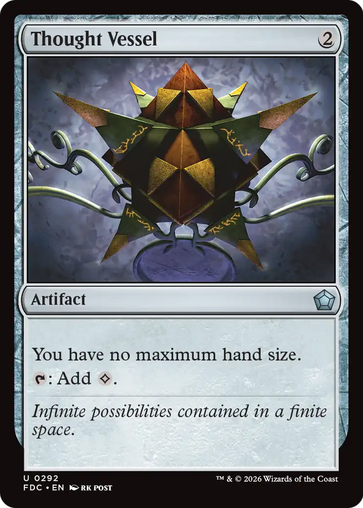 Thought Vessel [Foundations Commander] Magic: The Gathering