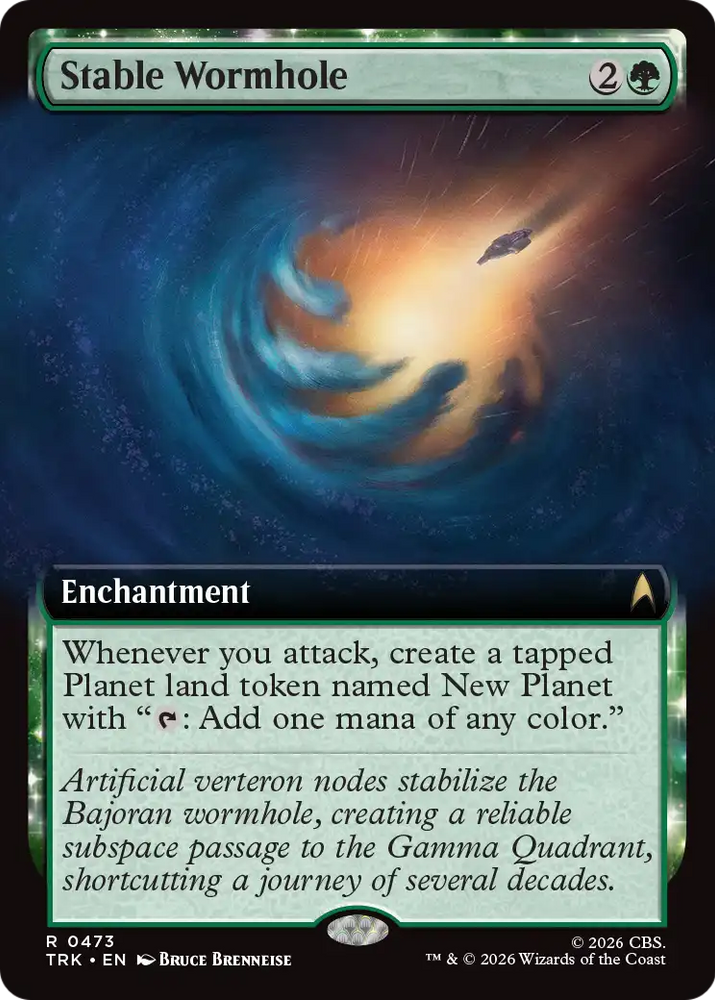 Stable Wormhole (Extended Art) [Star Trek] Magic: The Gathering