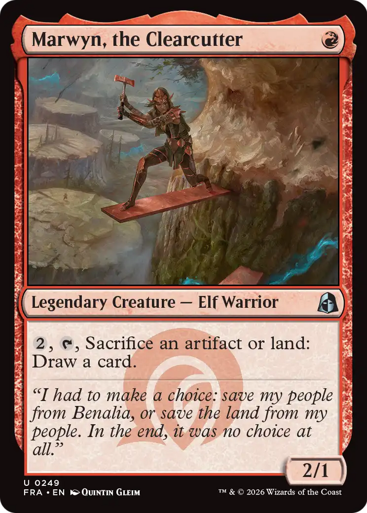 Marwyn, the Clearcutter [Reality Fracture] Magic: The Gathering