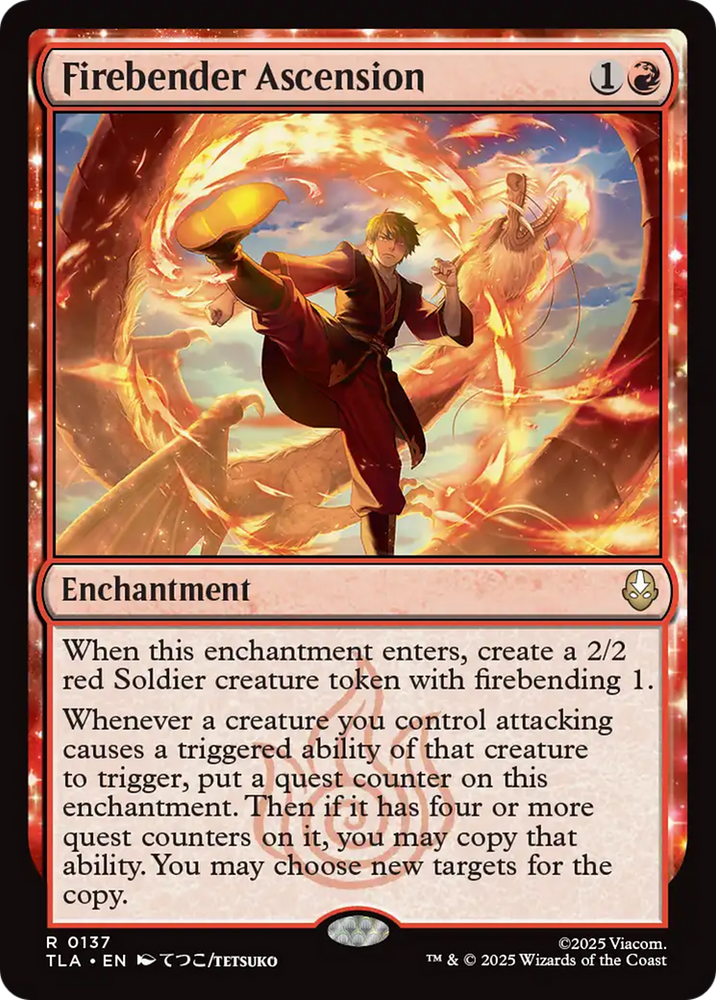 Firebender Ascension [Avatar: The Last Airbender] Magic: The Gathering