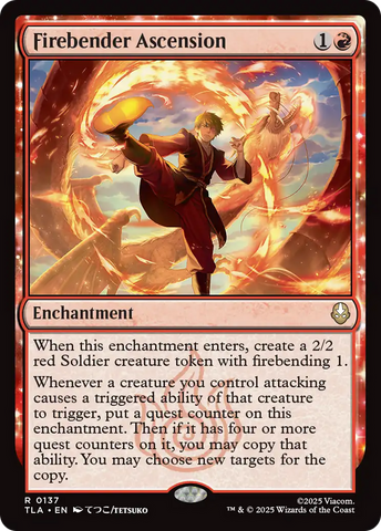 Firebender Ascension [Avatar: The Last Airbender] Magic: The Gathering