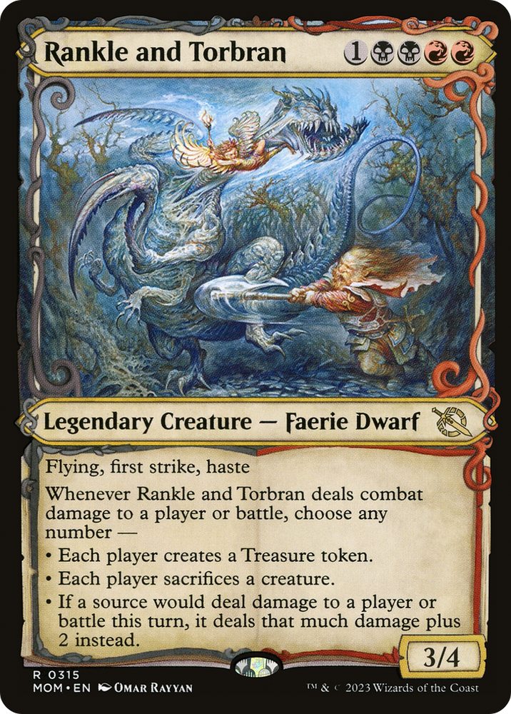 Rankle and Torbran (Showcase Planar Booster Fun) [March of the Machine] Magic: The Gathering