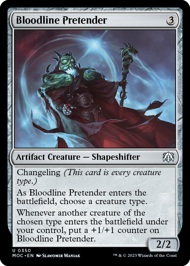 Bloodline Pretender [March of the Machine Commander] Magic: The Gathering