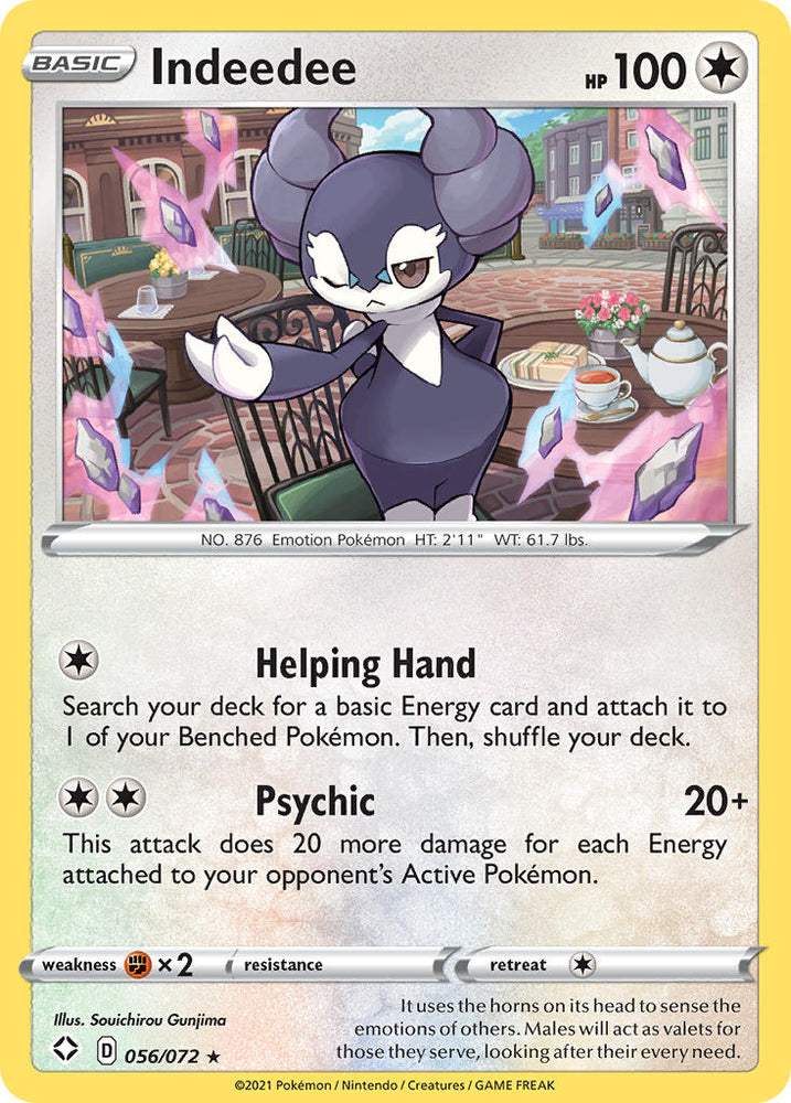 Indeedee (056/072) [Sword & Shield: Shining Fates] Pokémon