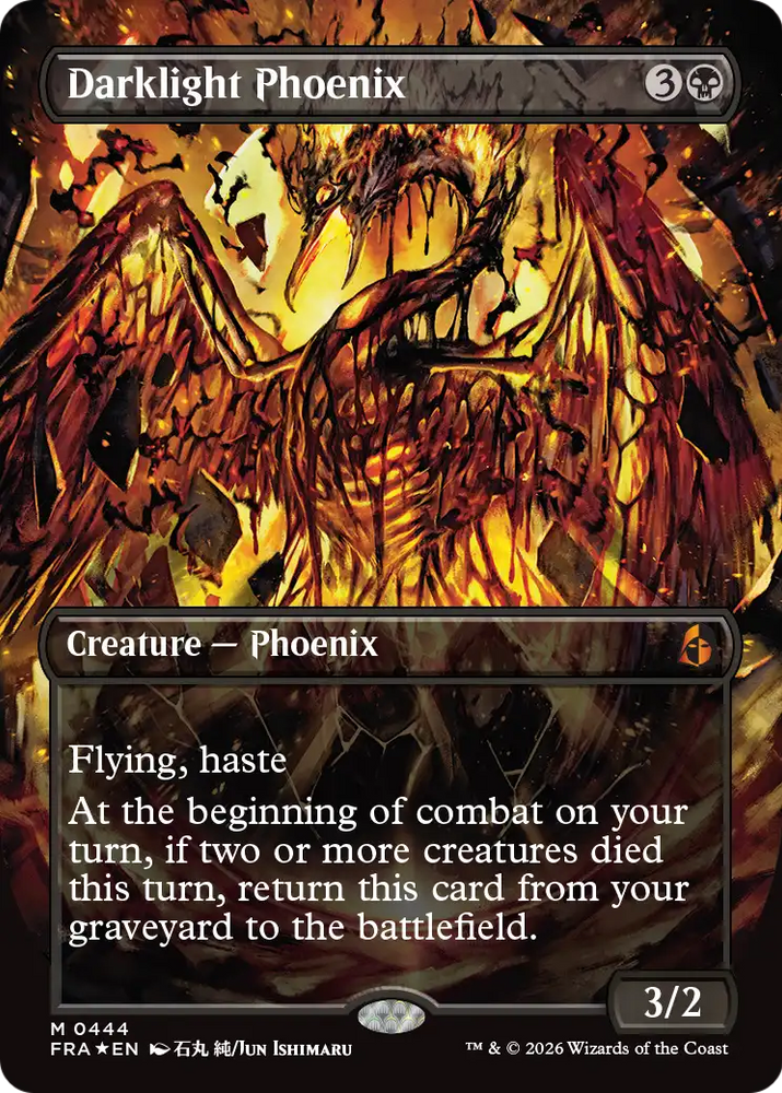 Darklight Phoenix (Borderless) (0444) [Reality Fracture] Magic: The Gathering