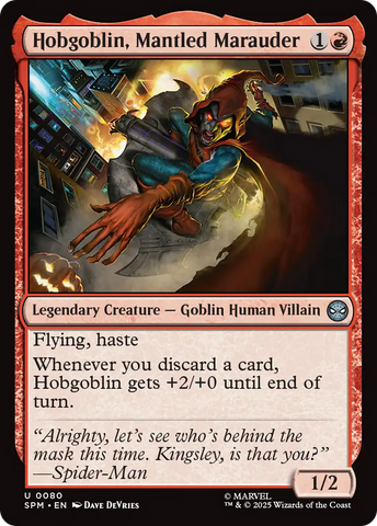 Hobgoblin, Mantled Marauder [Marvel's Spider-Man] Magic: The Gathering