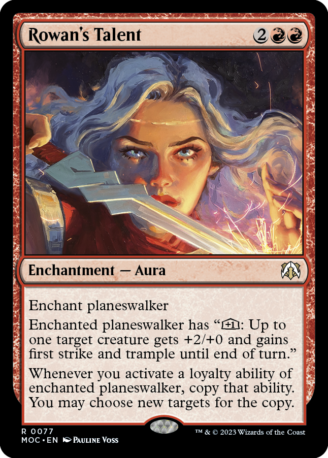 Rowan's Talent [March of the Machine Commander] Magic: The Gathering